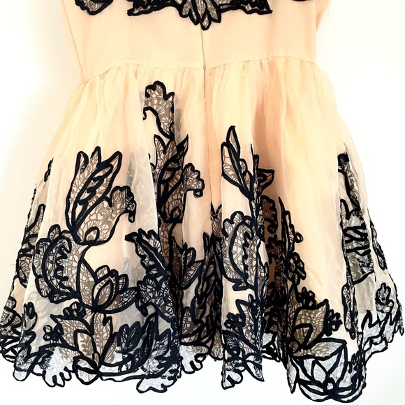 Anthropologie Maeve Sleeveless V-Neck Lace Fit And Flare Mini Dress Size 6 NWT - Picture 15 of 15